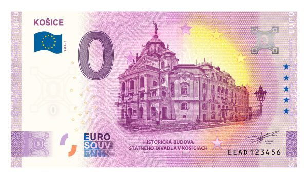0 eur bankovka košice cislo 3