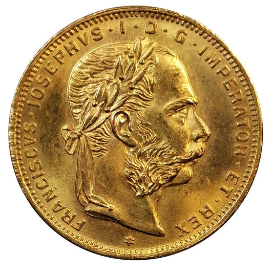 8 zlatník František Jozef I 1892 (novorazba)